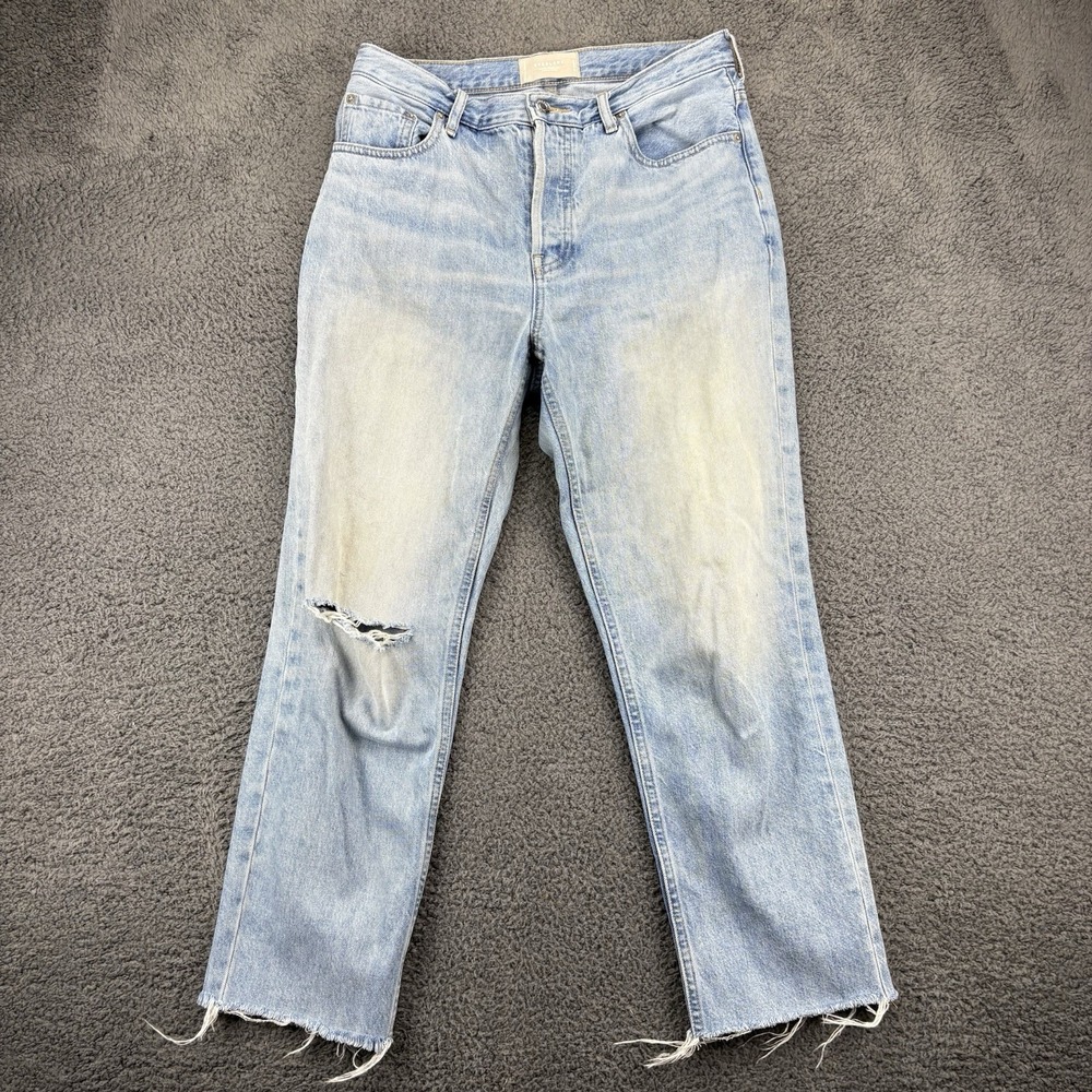 Everlane Jeans Women‎ 28 (28x25) 90's Cheeky Light Wash Blue Denim
